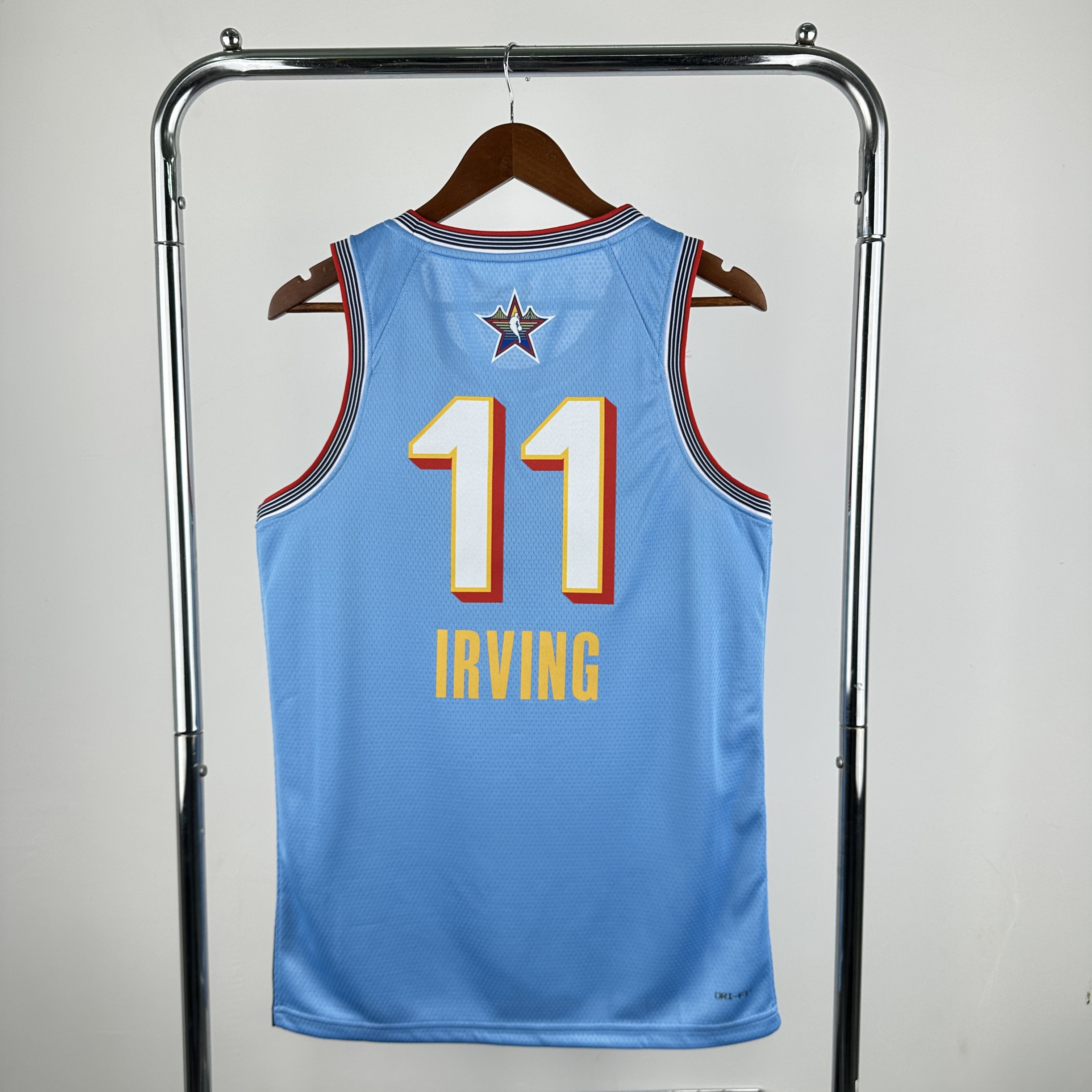 Men 2025 All star #11 Irving Light Blue Jordan Edition NBA Jersey